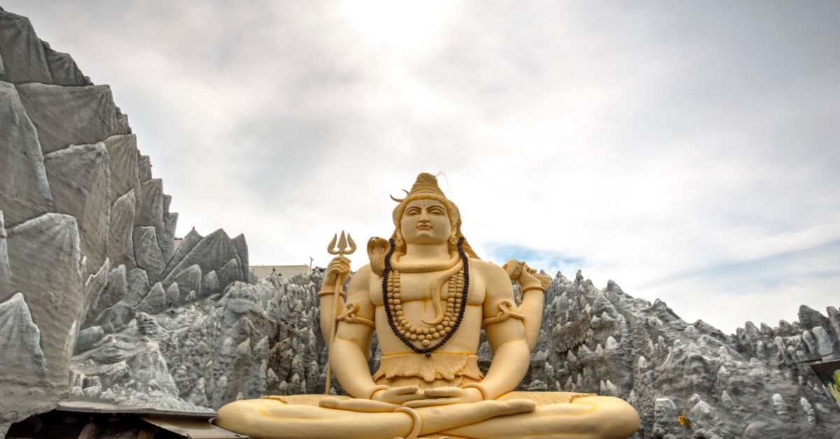 View of colourful Gopura in Sri Someshwara Swamy Temple